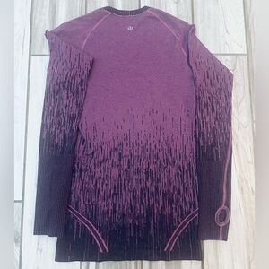 Lululemon: Swifty Tech Long Sleeve, Heathered Purple, 6
